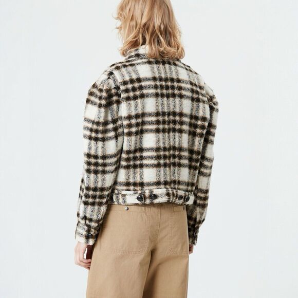 Isabel Marant Etoile Leiko Jacket Coat in Ecru Size 38 US 6 - Picture 7 of 14